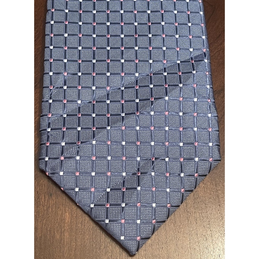 Beau Brummel Soho Blue Pink Hand Made 100% Silk Men’s Neck Tie Made In China